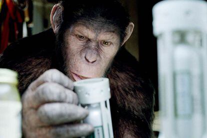Andy Serkis  interpreta al mono César en <i>El origen del planeta de los simios. </i>