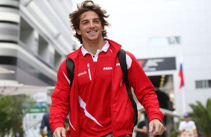 Roberto Merhi el pasado 10 de octubre durante el gran premio de Rusia.