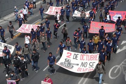 Este año, cientos de estudiantes denunciaron la creciente política de militarización del actual Gobierno. 

