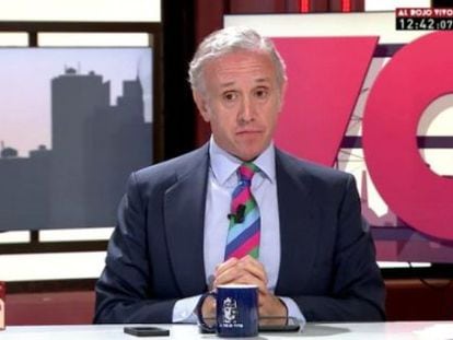 Eduardo Inda en el programa de La Sexta 'Al rojo vivo'