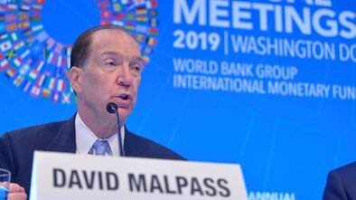 El presidente del Banco Mundial, David Malpass.