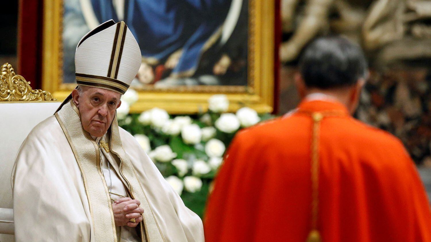 El papa Francisco, en el consistorio celebrado este sábado en el Vaticano.