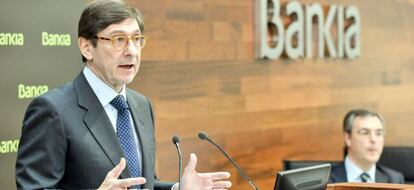 El presidente de Bankia, José Ignacio Goirigolzarri, y el consejero delegado, José Sevilla.