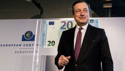 El presidente del BCE, Mario Draghi, el mes pasado en Fr&aacute;ncfort.