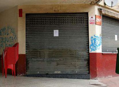 El bar donde la mujer falleció acuchillada.