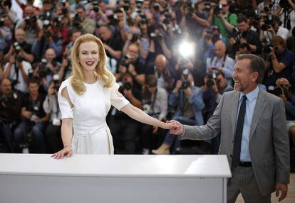 Nicole Kidman y Tim Roth, protagonistas de la película 'Grace of Monaco', del director francés Olivier Dahan.