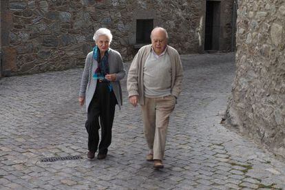 Marta Ferrusola y Jordi Pujol este jueves en Queralbs (Girona). 