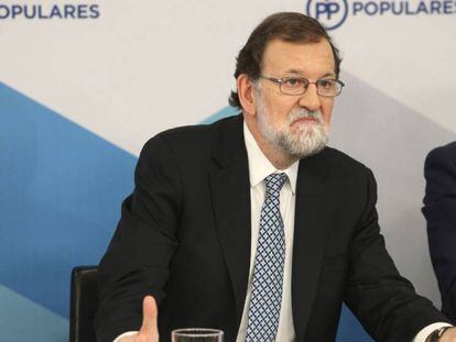 El expresidente del Gobierno Mariano Rajoy, en la reunión del Comité Ejecutivo Nacional del PP.