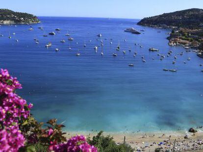 Una de las playas de Saint-Tropez.