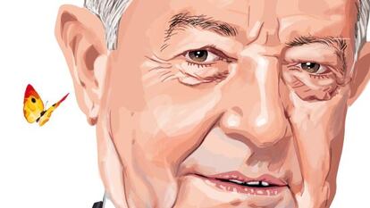 Caricatura de Salvador Gabarró, presidente de Gas Natural entre 2004 y 2016.