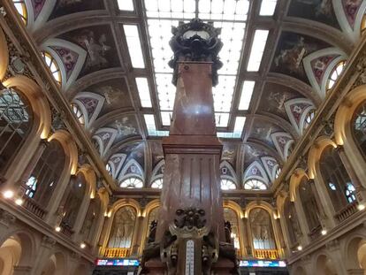 Interior Bolsa de Madrid.