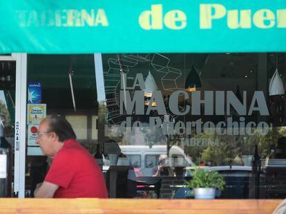 Restaurante La Machina de Puertochico, en Majadahonda, el lunes pasado. 