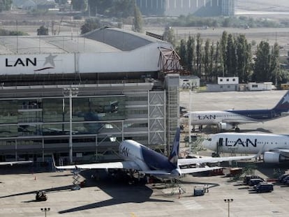 Imagen del aeropuerto de Santiago de Chile.