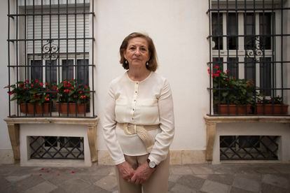 María José del Rey, presidenta de la asociación vecinal del barrio de Santa Cruz.