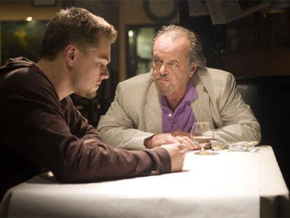 Leonardo DiCaprio (a la izquierda) y Jack Nicholson, en una imagen de <i>Infiltrados.</i>