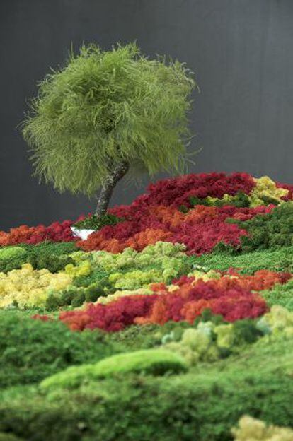 'Jardín japonés', instalación de Esther Pizarro en Matadero Madrid (hasta el 20 de abril).