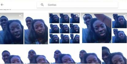 Un algoritmo de Google Foto etiquetó a negros como gorilas en 2015.