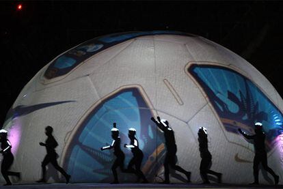 Fotografía de la fiesta de inauguración de la Copa América.