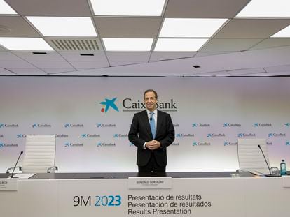 El consejero delegado de CaixaBank, el día 27 en Valencia.