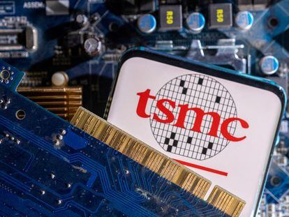 El logo del fabricante de microchips TSMC.