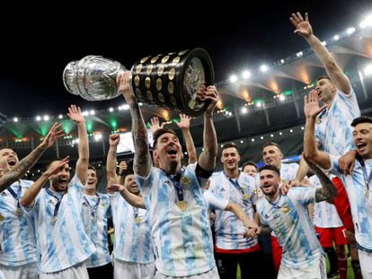 La victoria de Argentina en la final de la Copa América, en imágenes
