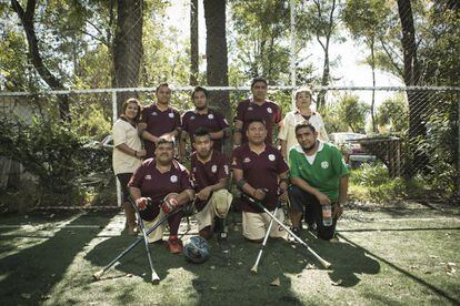 El equipo de Guerreros Aztecas dirigido por Carlos Espinosa, hijo de la señora Aurora Martínez