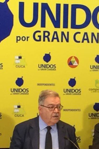 José Miguel Bravo presenta Unidos por Gran Canaria.