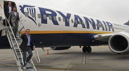 El presidente de Ryanair, Michael O'Leary en Söllingen, Alemania
