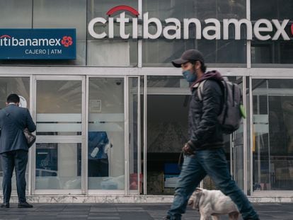 Una sucursal bancaria de Citibanamex, en la Ciudad de México.