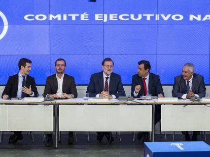 Reuni&oacute;n del Comit&eacute; Ejecutivo del Partido Popular en su sede nacional de la calle G&eacute;nova