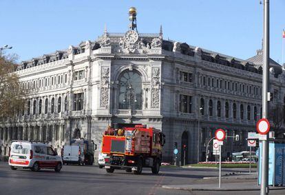 Edifico del Banco de España, en Madrid. EFE/ Kiko Huesca/Archivo