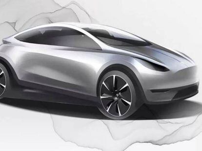 Diseño de concepto del Tesla compacto.