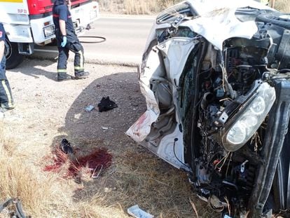 Una imagen de un accidente con un camión implicado en Almería y donde hubo dos fallecidos.