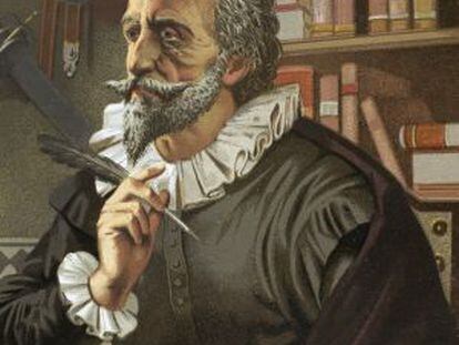 El escritor Miguel de Cervantes, creador de "El ingenioso hidalgo Don Quijote de la Mancha".