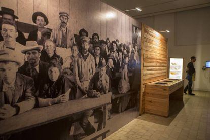 Una de las salas del Museo de Inmigración, en Buenos Aires.