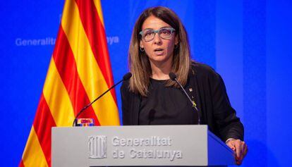 La portaveu del Govern català, Meritxell Budó, aquest dimarts.