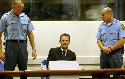 Fatmir Limaj, en el Tribunal Penal para la Antigua Yugoslavia, en 2003.