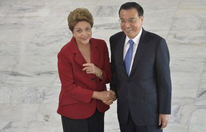Rousseff y Li este martes en el palacio presidencia el Brasilia. 