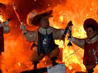 Fallas de Valencia, la cremà de los Ninots.