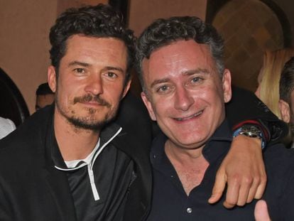 El actor Orlando Bloom y Alejandro Agag el pasado 12 de enero en Marrakech. 