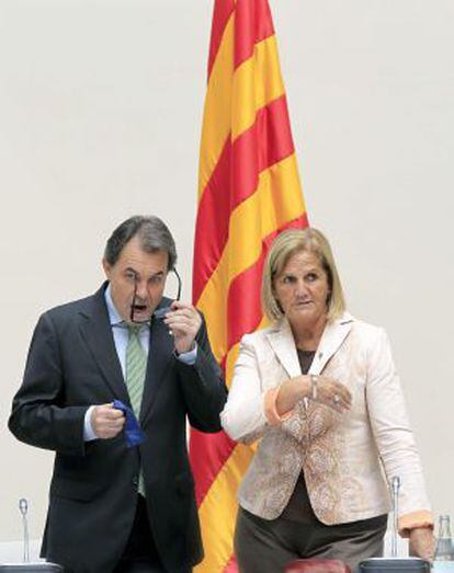 Artur Mas y Núria de Gispert.