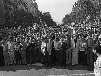 Manifestación del 11 de septiembre de 1977.