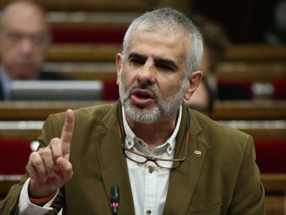 El diputado de Ciutadans, Carlos Carrizosa, en el Parlament.