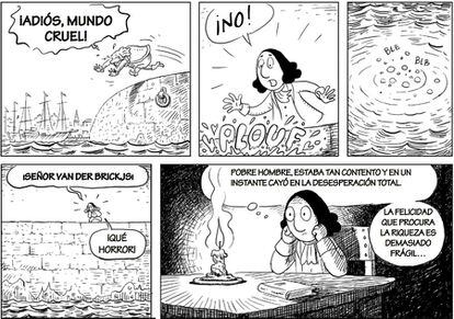 Viñetas de 'Spinoza. En busca de la verdad y la felicidad', de Philippe Amador, editado por Alianza.