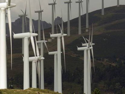 Un parque eólico, en la provincia de A Coruña.