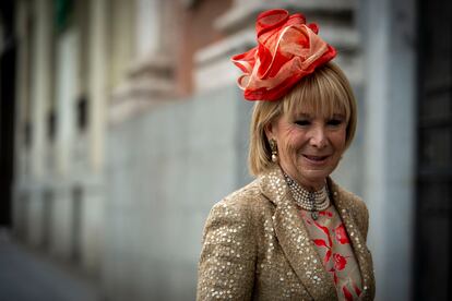 La expresidenta de la Comunidad de Madrid Esperanza Aguirre.








