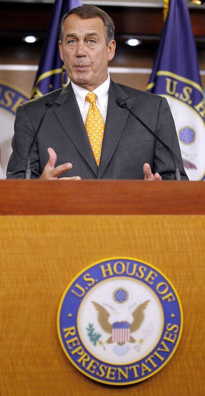 El republicano John Boehner, futuro presidente de la Cámara, ayer en Washington.