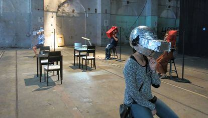 La instalación inmersiva 'A walk in Fukushima'.