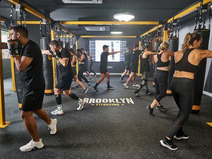 Sesión de entrenamiento en uno de los locales de Brooklyn.