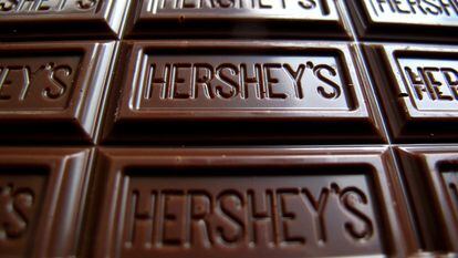 Una tableta de chocolate de Hershey's.